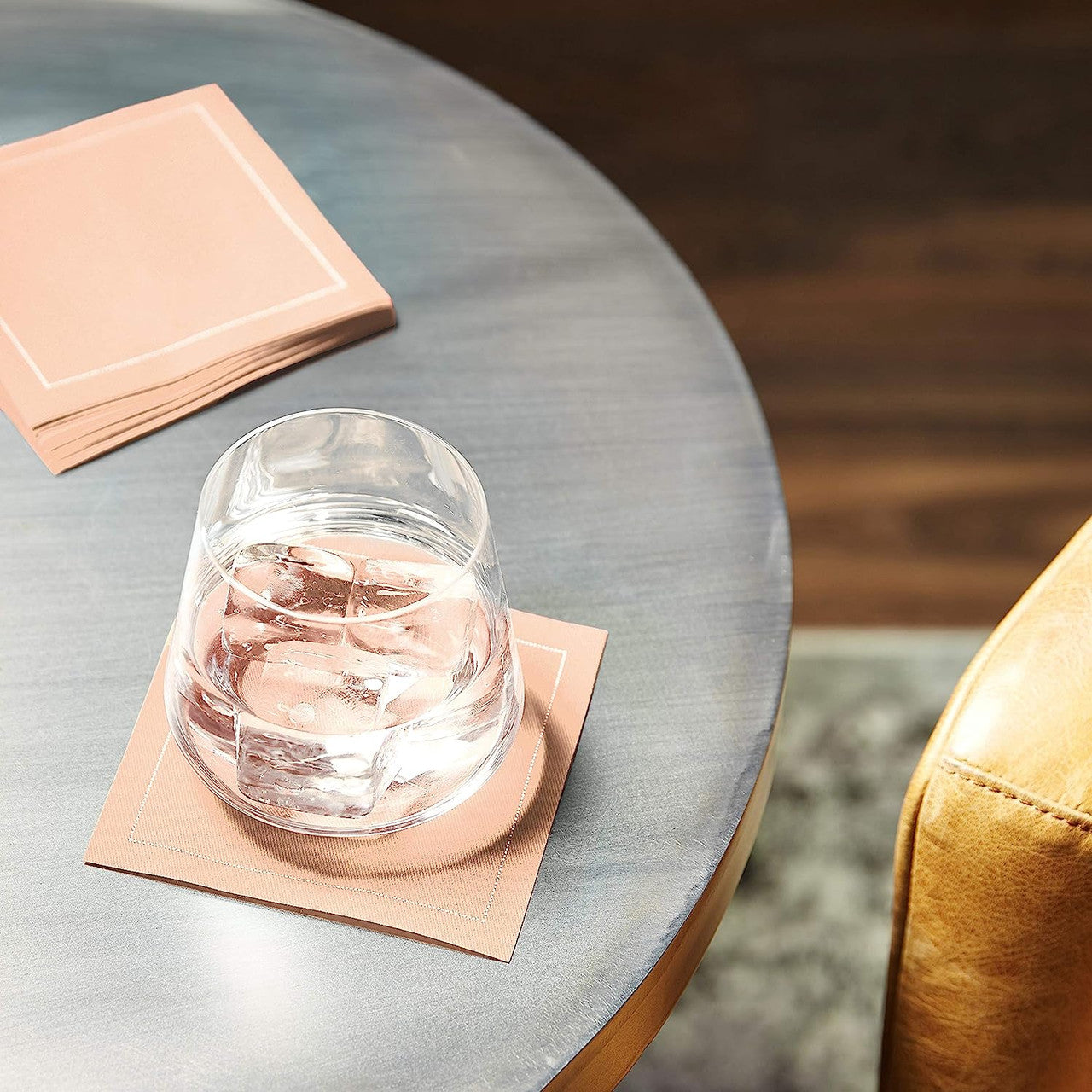 Cotton Cocktail Napkin - Nude