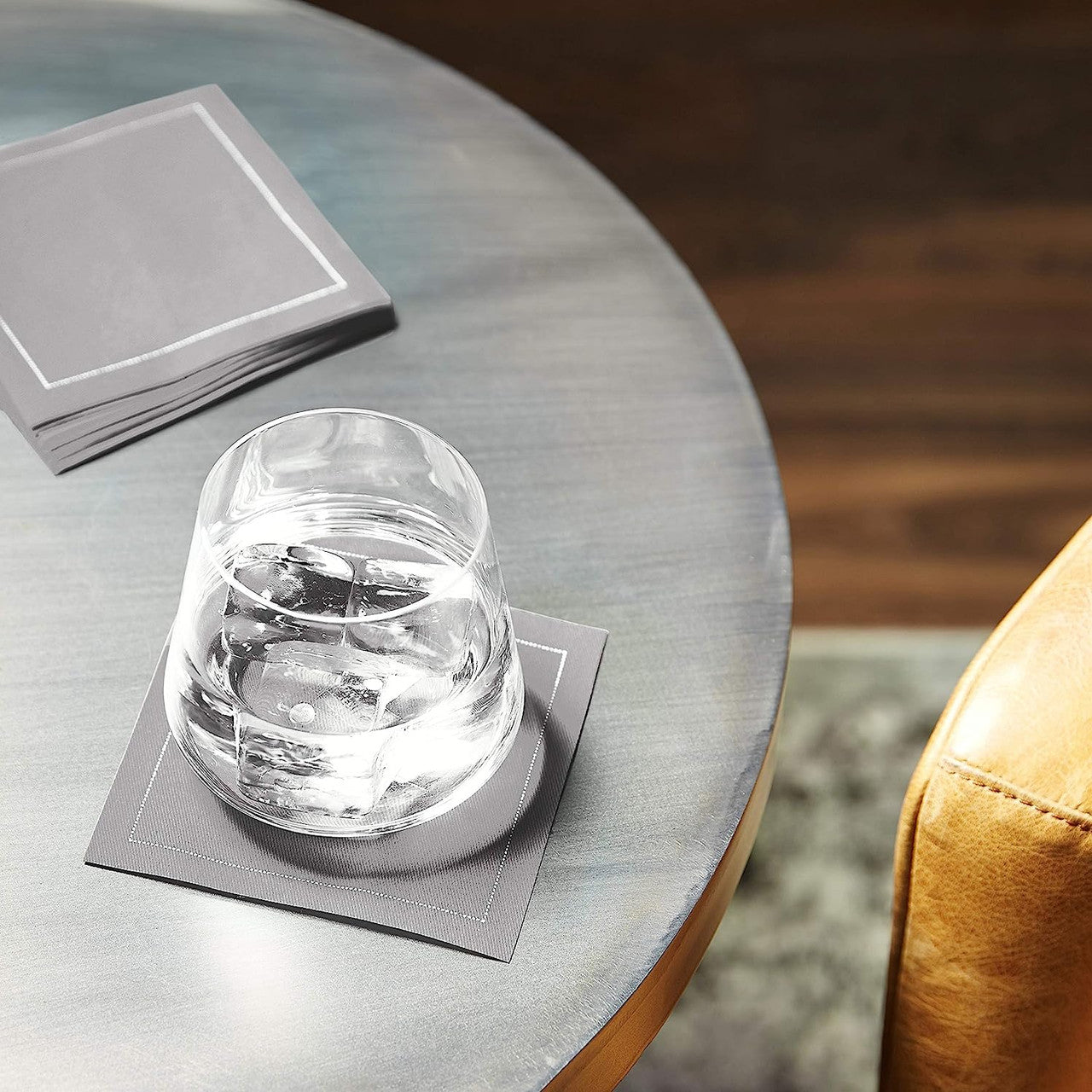Cotton Cocktail Napkin - Grey