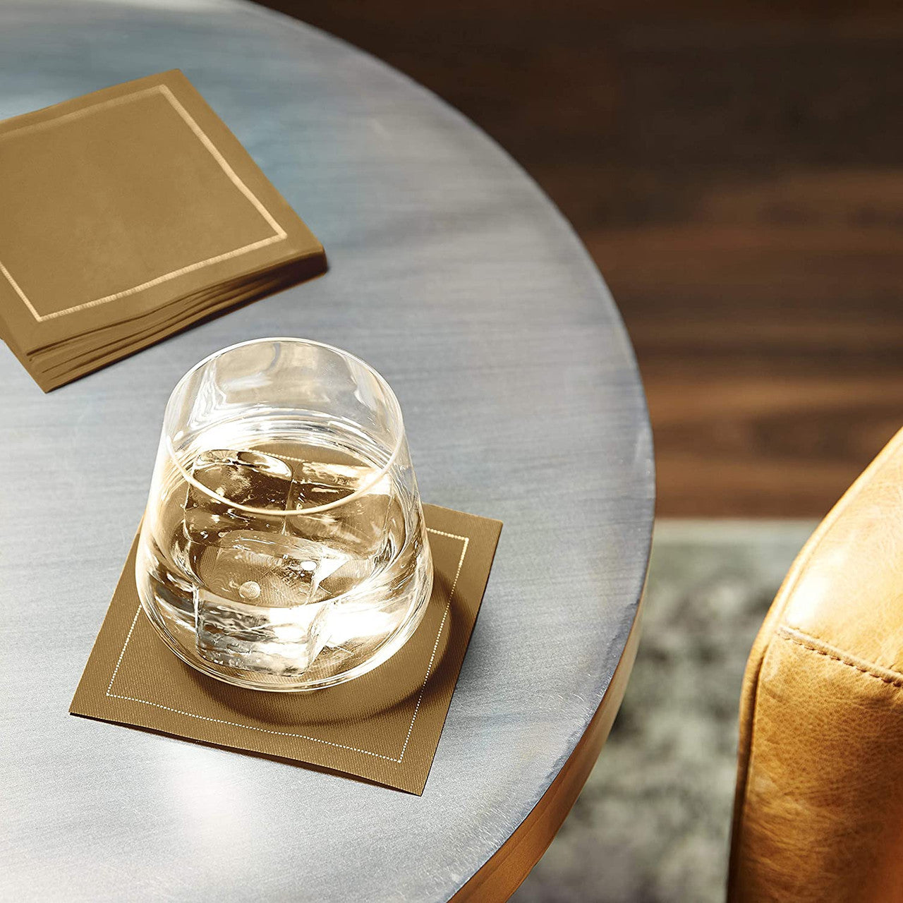 Cotton Cocktail Napkin - Khaki