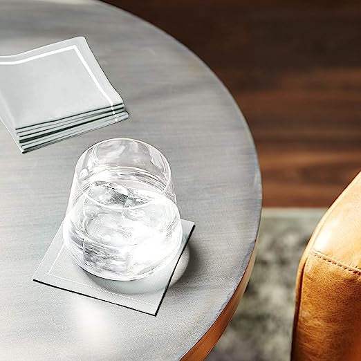 Pearl Grey 1/4 Fold Cocktail Napkins - Five Star Napkins