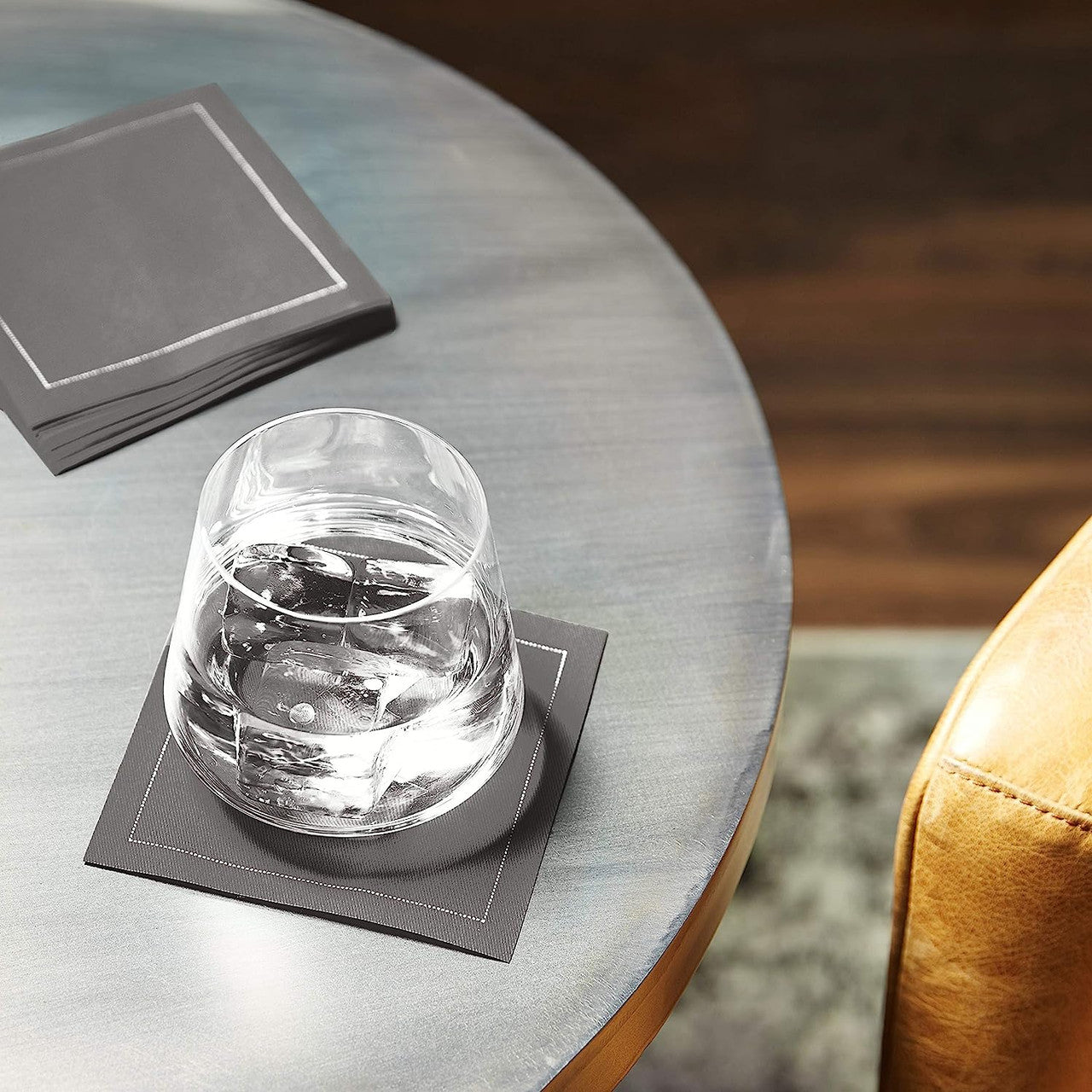Cotton Cocktail Napkin - Anthracite Grey