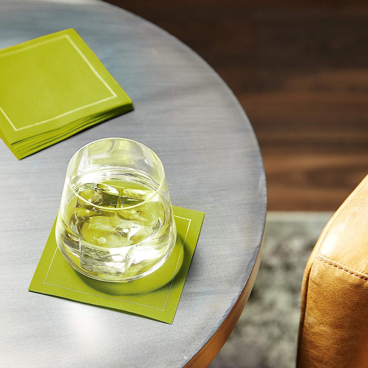 Cotton Cocktail Napkin - Pear