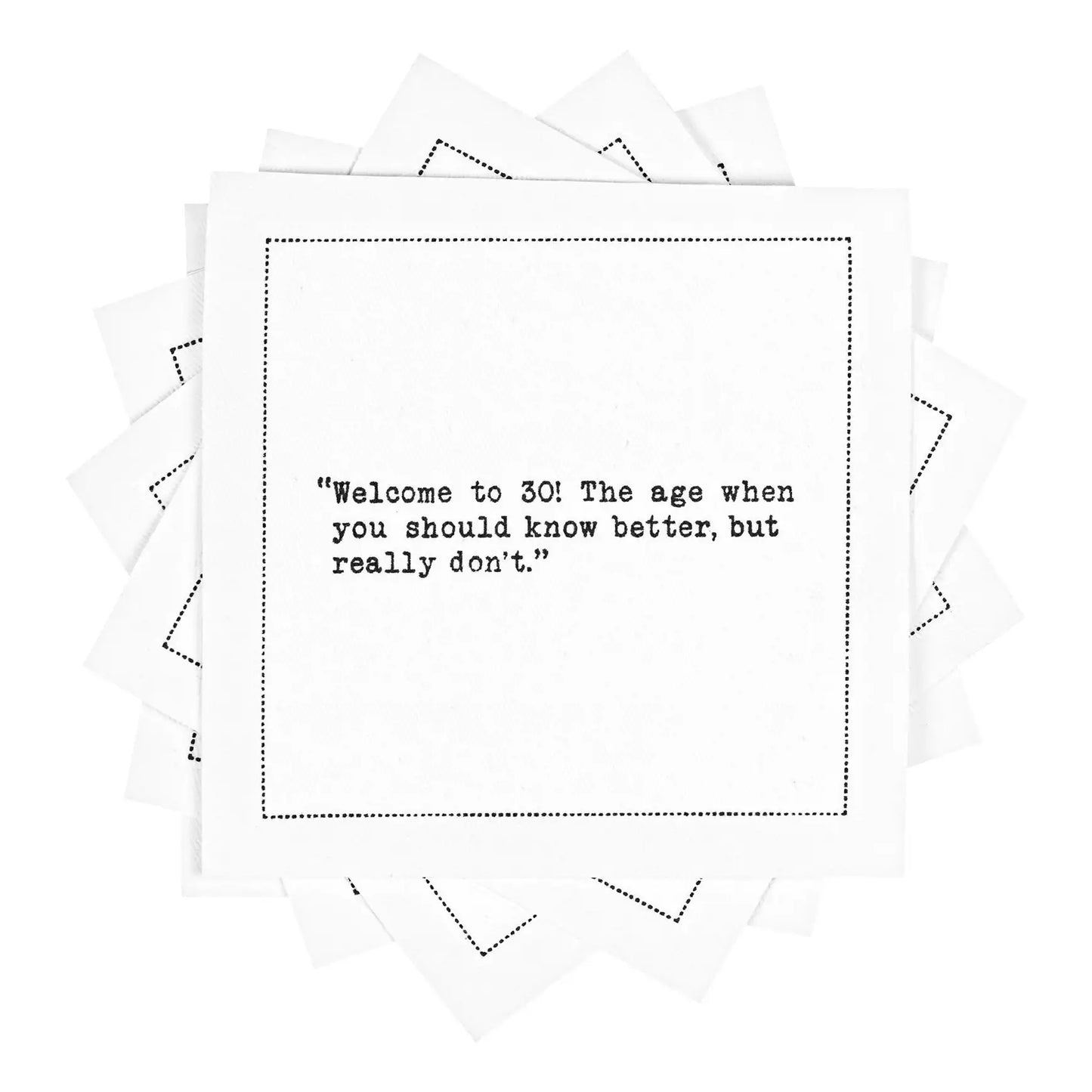 🎁 30th Birthday Quotes (100% off) - Five Star Napkins