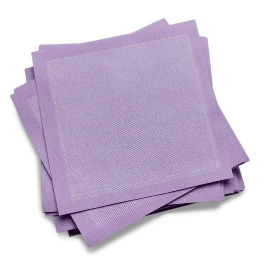 Cotton Cocktail Napkins - Lavender - Five Star Napkins