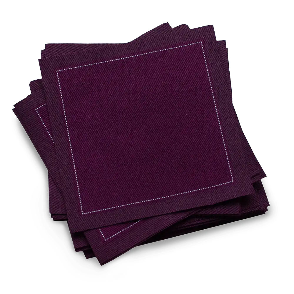 Cotton Cocktail Napkins - Pickled Beet