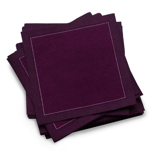 Cotton Cocktail Napkins - Pickled Beet - Five Star Napkins