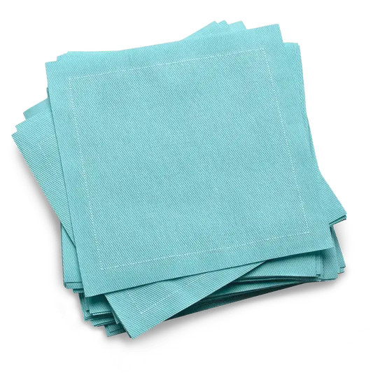 Cotton Cocktail Napkins - Sea Glass - Five Star Napkins