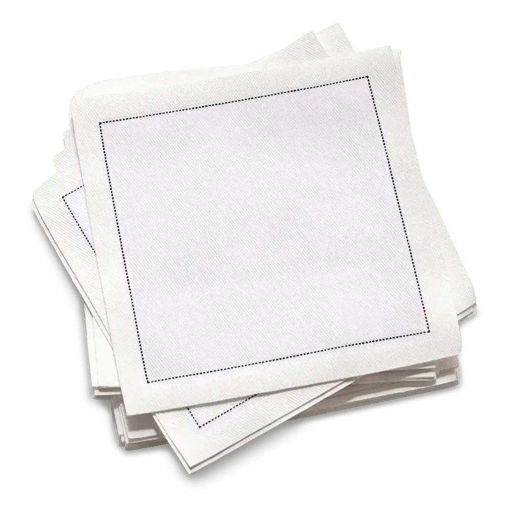 Cotton Cocktail Napkins - White
