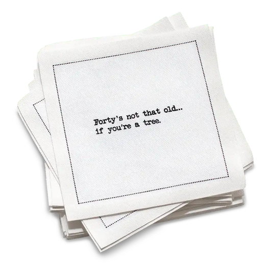 40th Birthday Quotes Napkins - Case - Five Star Napkins