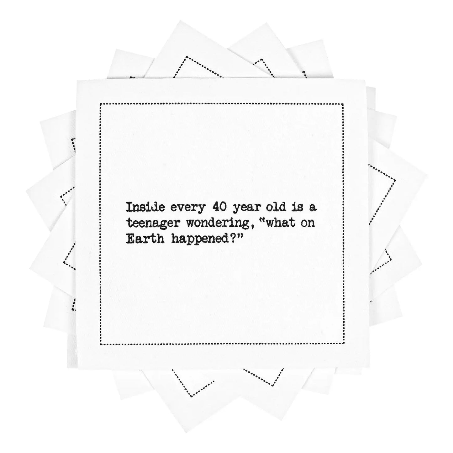 🎁 40th Birthday Quotes (100% off) - Five Star Napkins