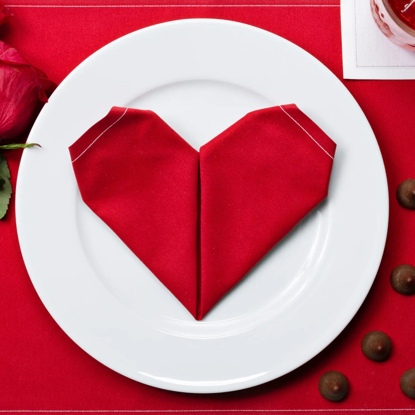 Red Premium Dinner Napkins - Five Star Napkins
