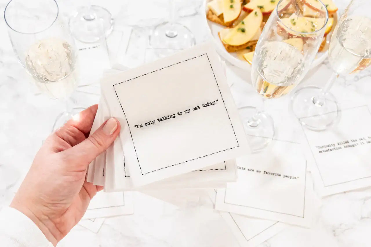 Cat Quotes Napkins - Five Star Napkins