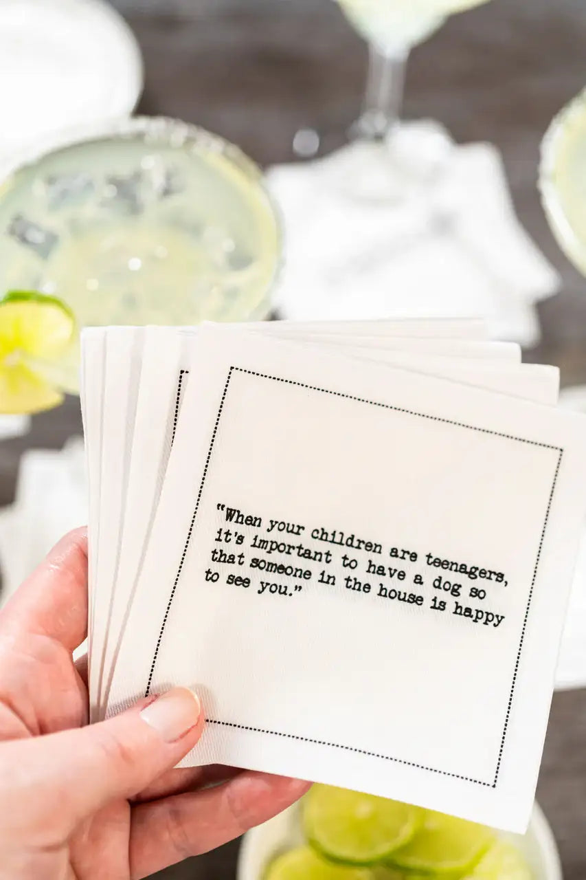 Dog Quotes Napkins - Case - Five Star Napkins