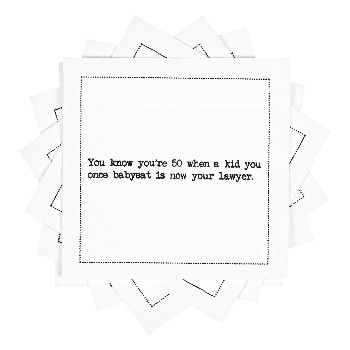🎁 50th Birthday Quotes (100% off) - Five Star Napkins