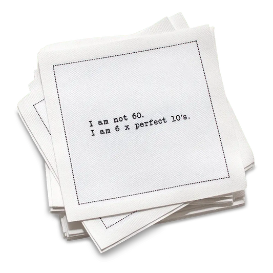 60th Birthday Quotes Napkins - Five Star Napkins