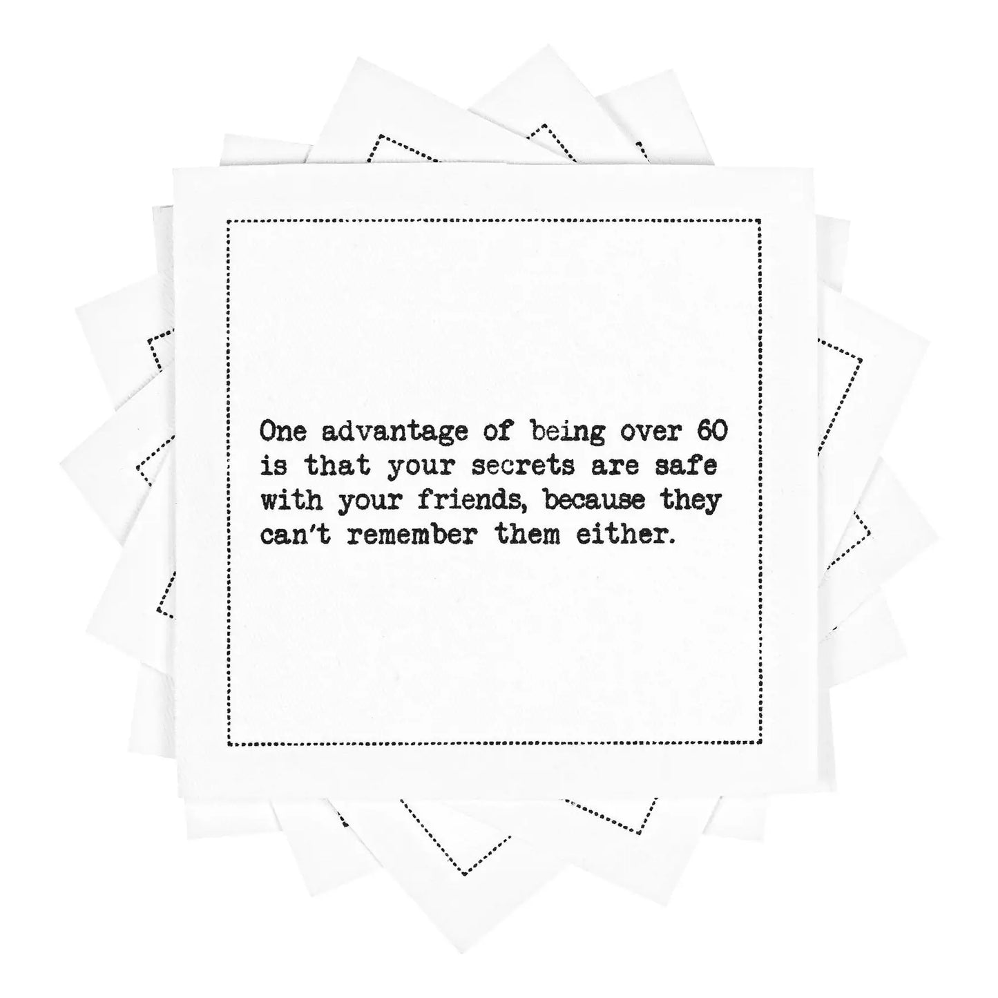 🎁 60th Birthday Quotes (100% off) - Five Star Napkins