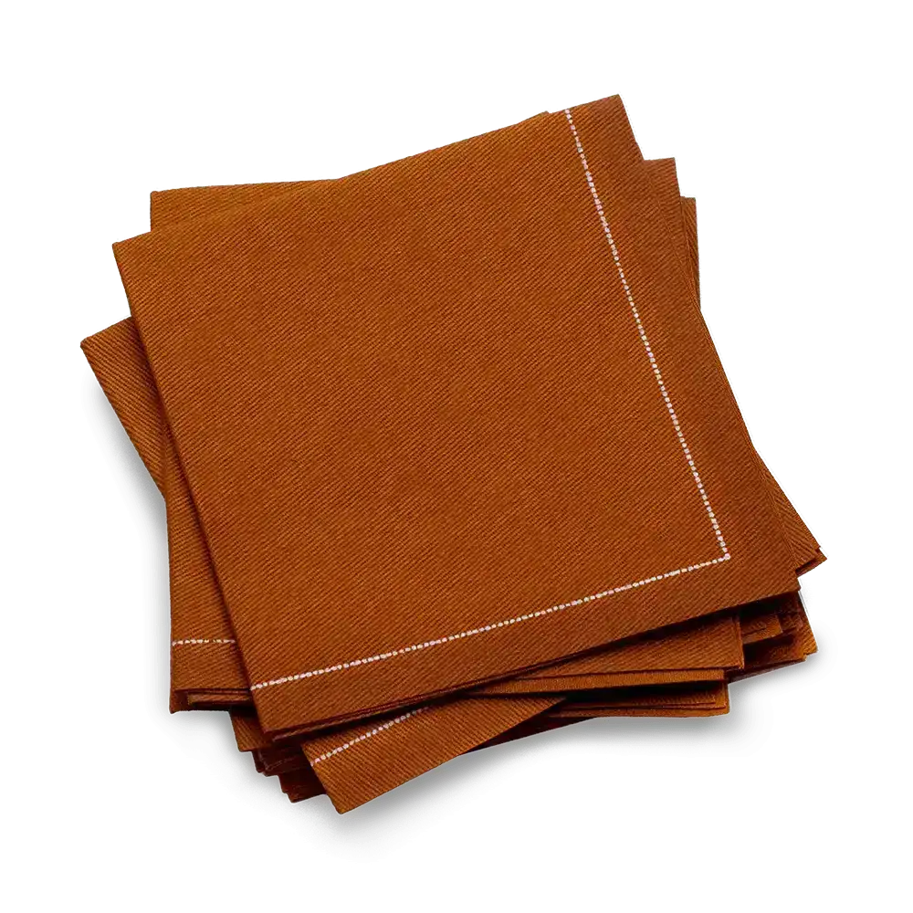 Caramel 1/4 Fold Cocktail Napkins - Five Star Napkins