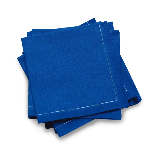 Royal Blue 1/4 Fold Cocktail Napkins - Five Star Napkins