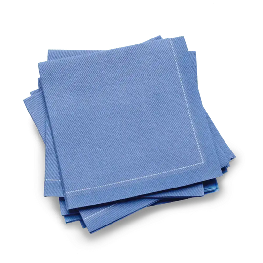 Sea Blue 1/4 Fold Cocktail Napkins - Five Star Napkins