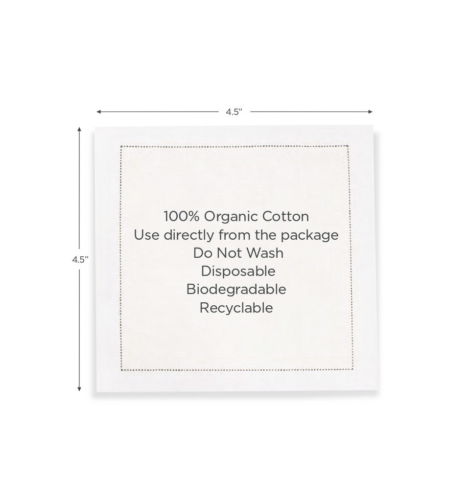 Cotton Cocktail Napkin - Nude