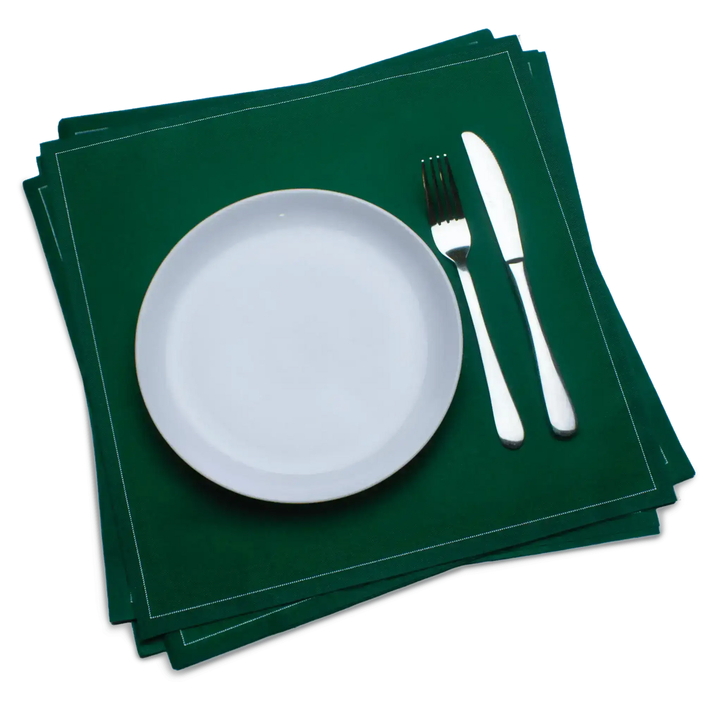 British Racing Green Cotton Dinner Napkins - Case - Five Star Napkins