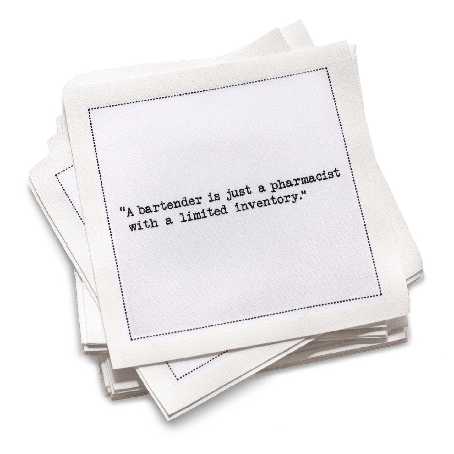 Bartenders Wisdom Quotes Napkins