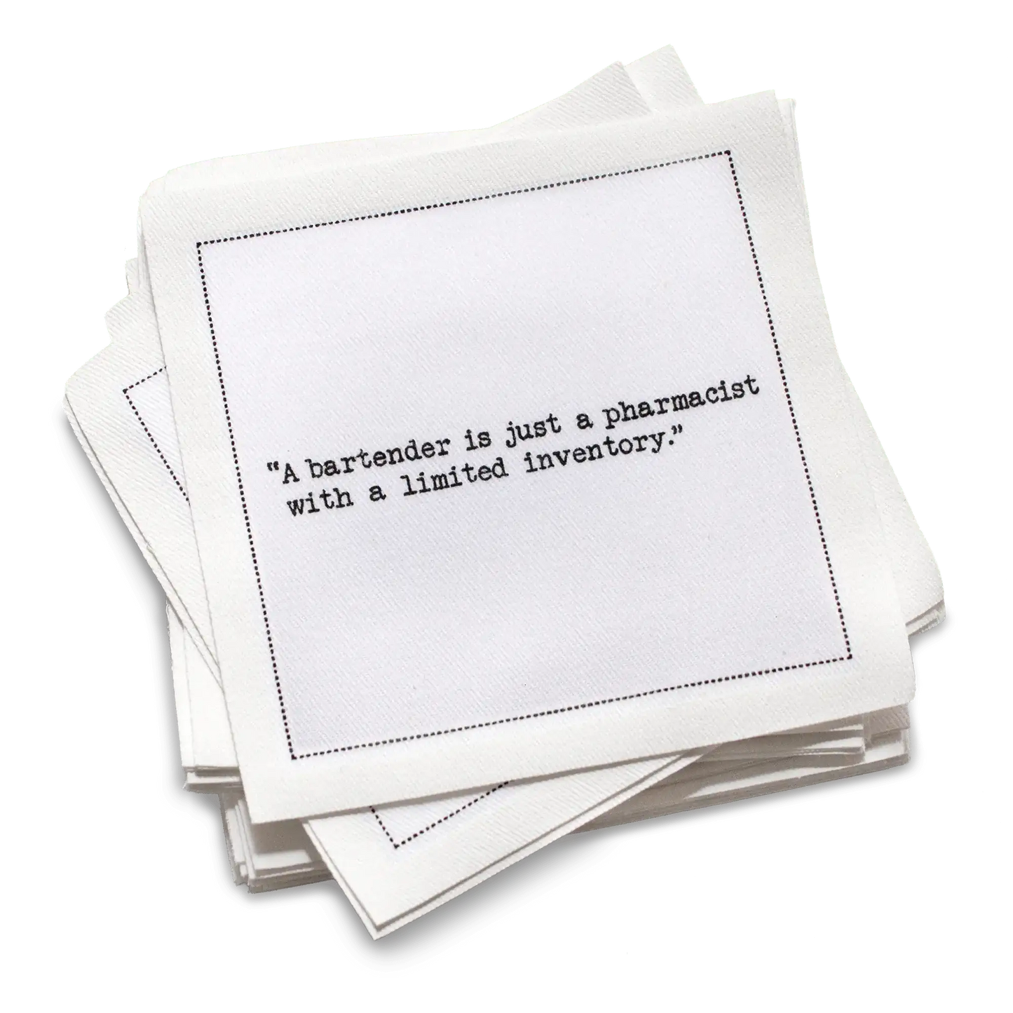 🎁 Bartenders Wisdom Quotes Napkins (100% off) - Five Star Napkins