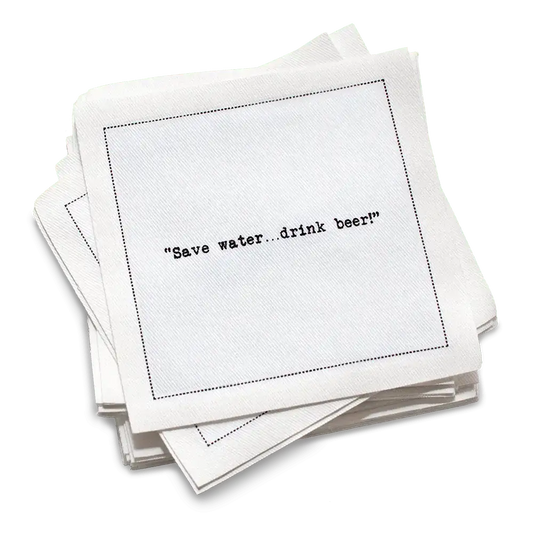 Beer Drinking Quotes Napkins - Case - Five Star Napkins