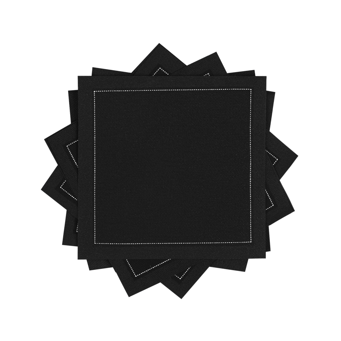 Cotton Cocktail Napkin - Black