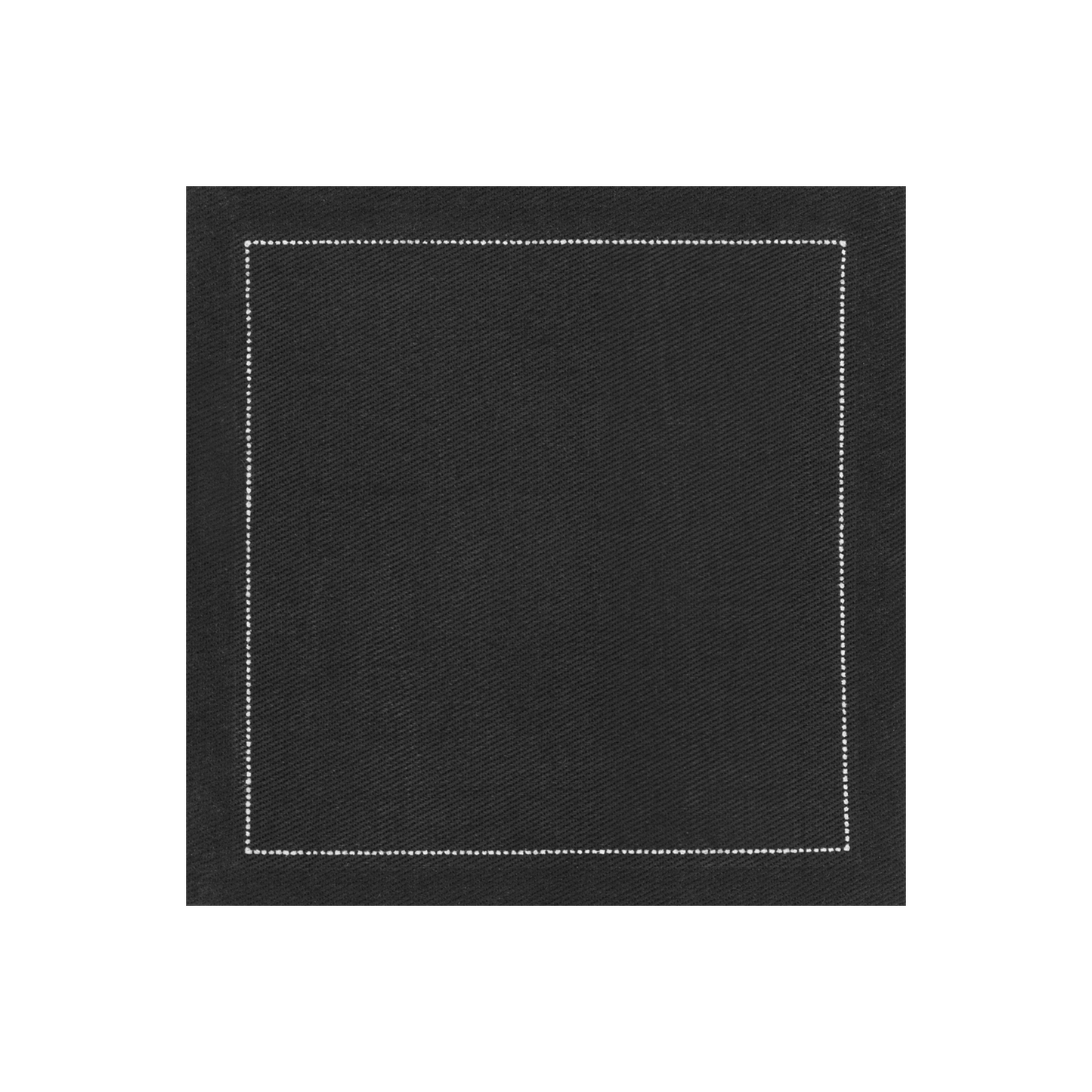 Cotton Cocktail Napkin - Black