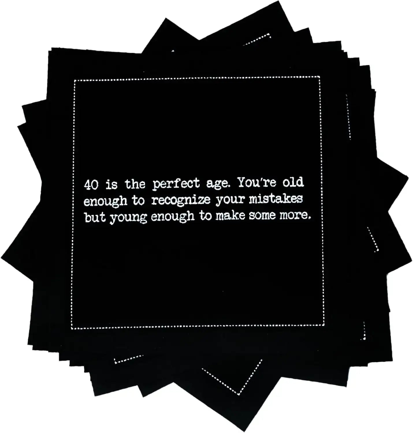 🎁 40th Birthday Quotes (100% off) - Five Star Napkins