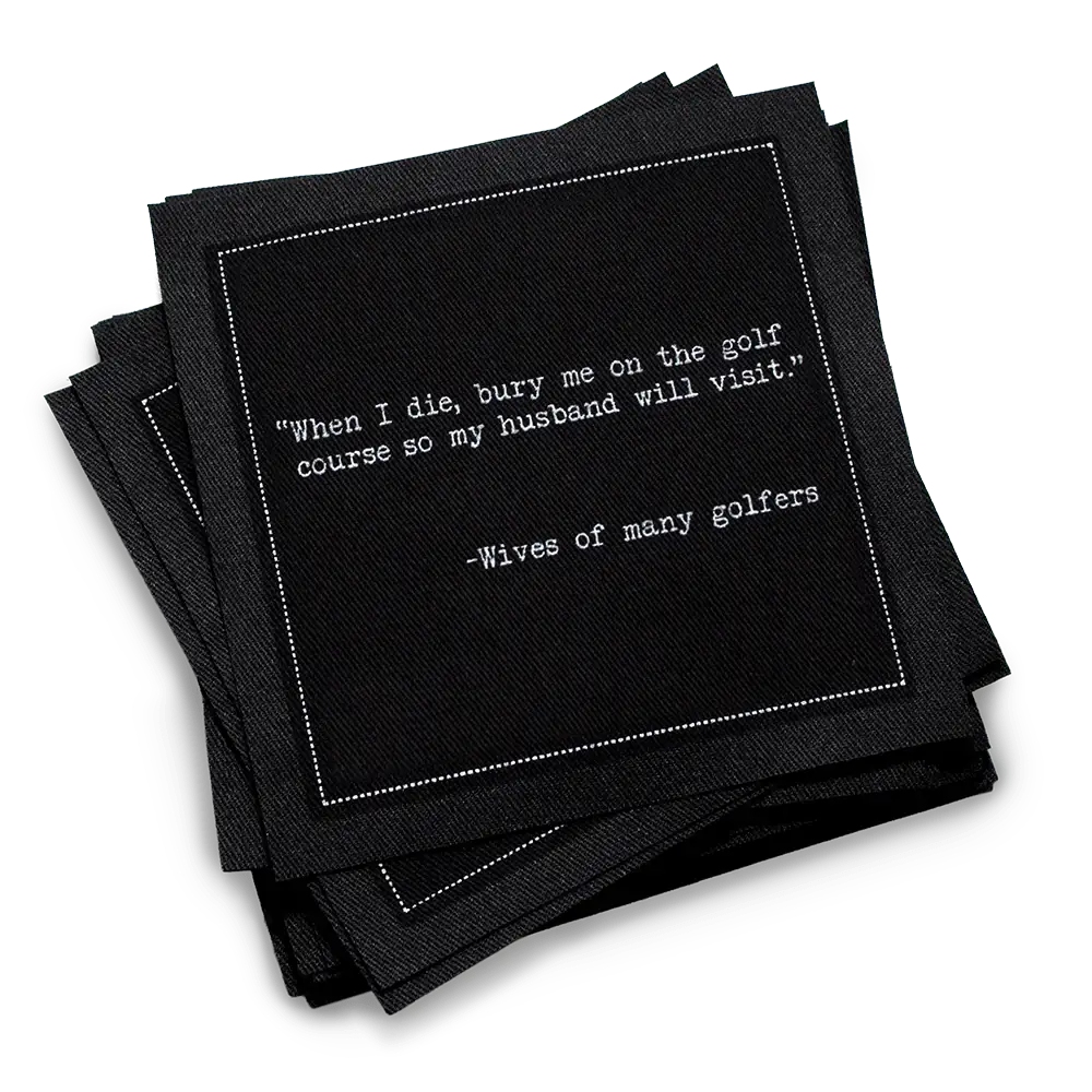 Golf Legends Quotes Napkins - Case - Five Star Napkins