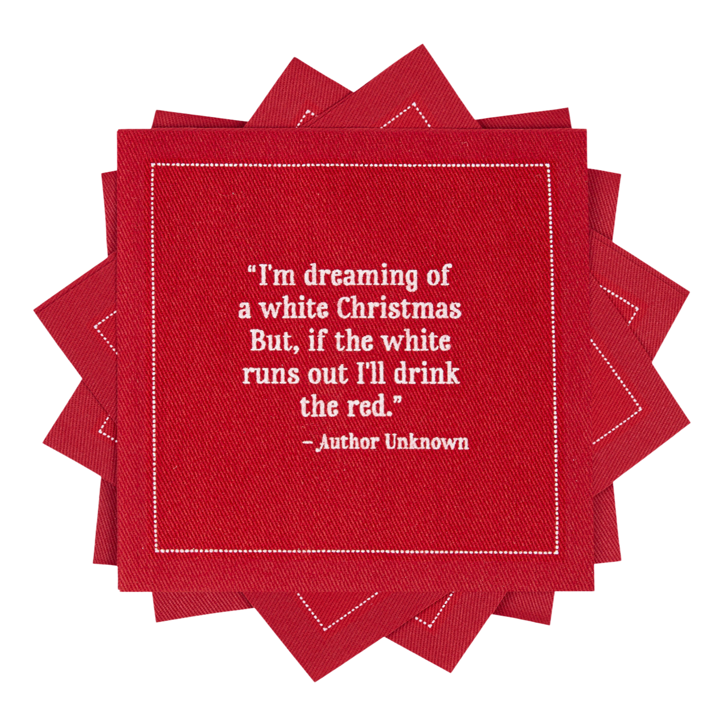 Christmas Quotes Red with White