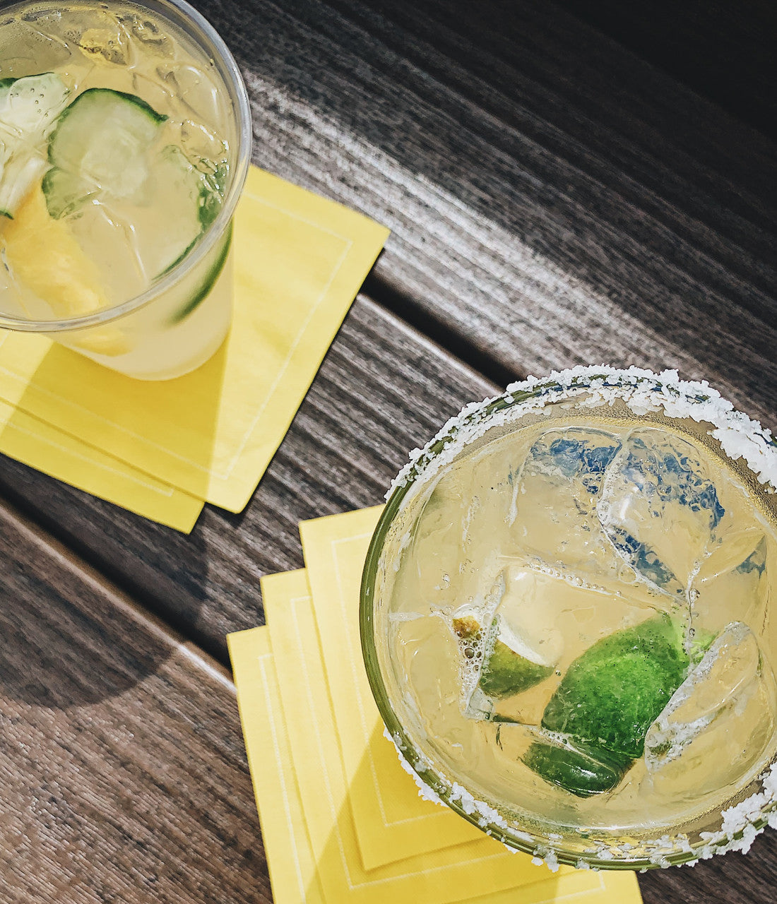 Cotton Cocktail Napkin - Citron