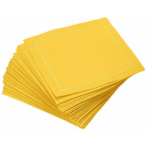 Cotton Cocktail Napkin - Citron