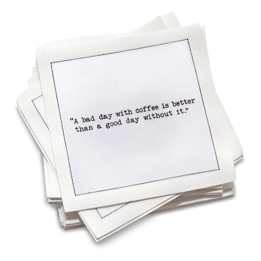 🎁 Coffee Quotes Napkins (100% off) - Five Star Napkins