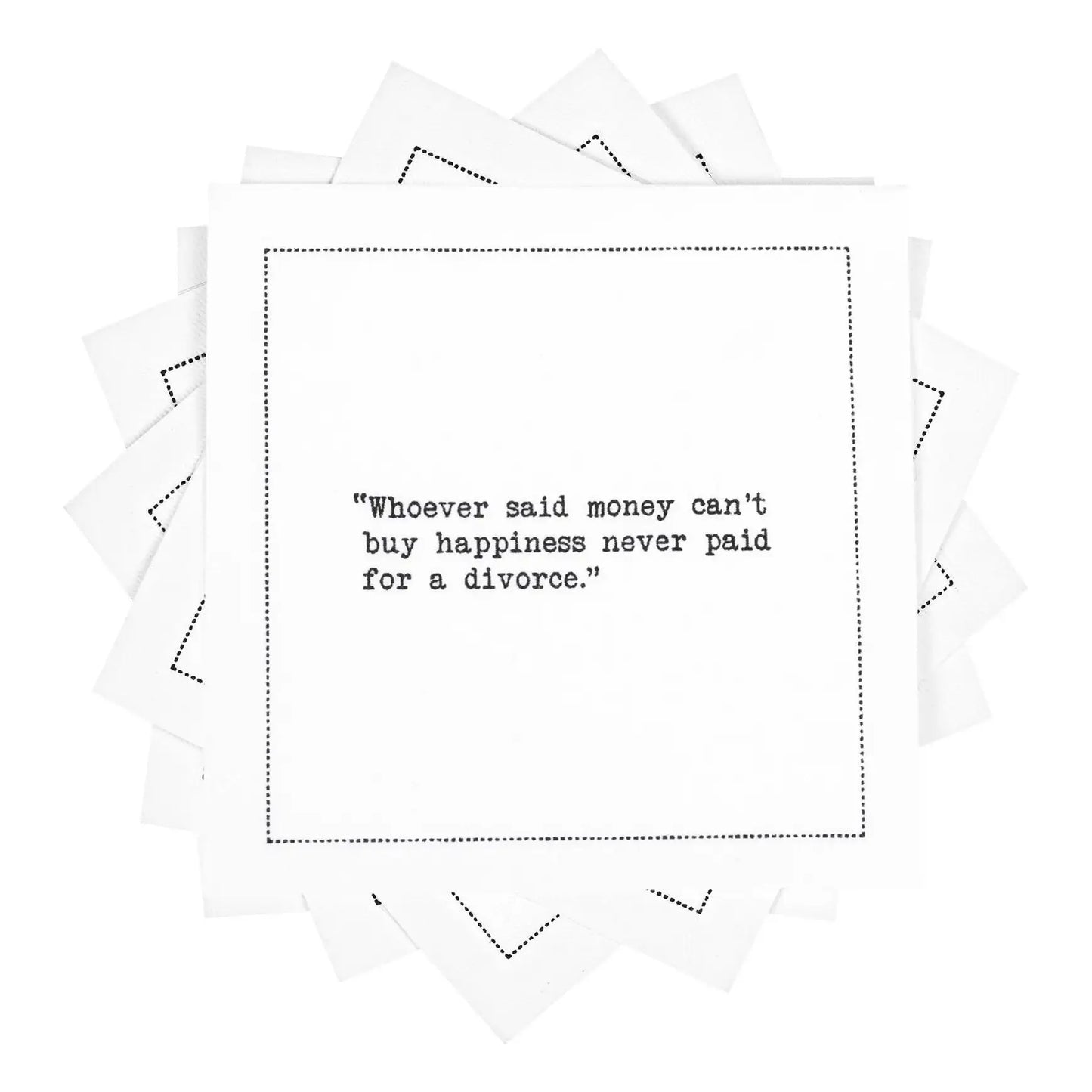 🎁 Divorce Quotes (100% off) - Five Star Napkins