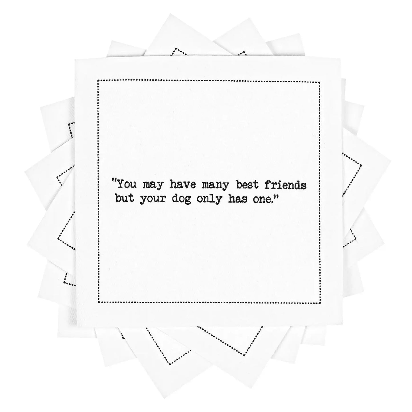 🎁 Dog Quotes (100% off) - Five Star Napkins