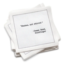 Literary Drinking Quotes Napkins