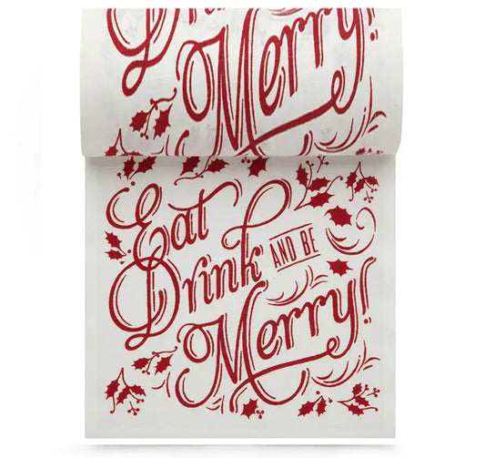 Eat Drink Be Merry Cocktail Napkins - Case - Five Star Napkins