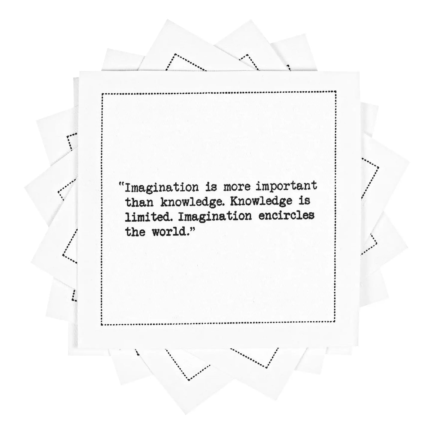 🎁 Einstein Quotes (100% off) - Five Star Napkins