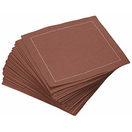 Cotton Cocktail Napkin - Friar Brown