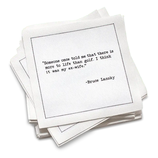 Golf Humor Quotes Napkins - Case - Five Star Napkins