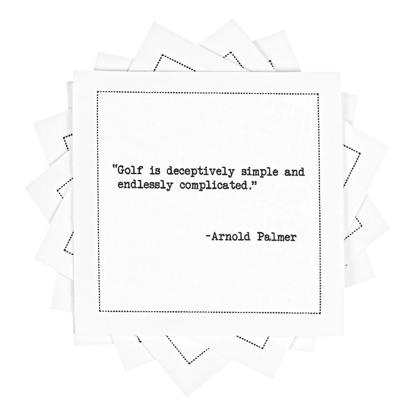 🎁 Golf Legends Quotes (100% off) - Five Star Napkins