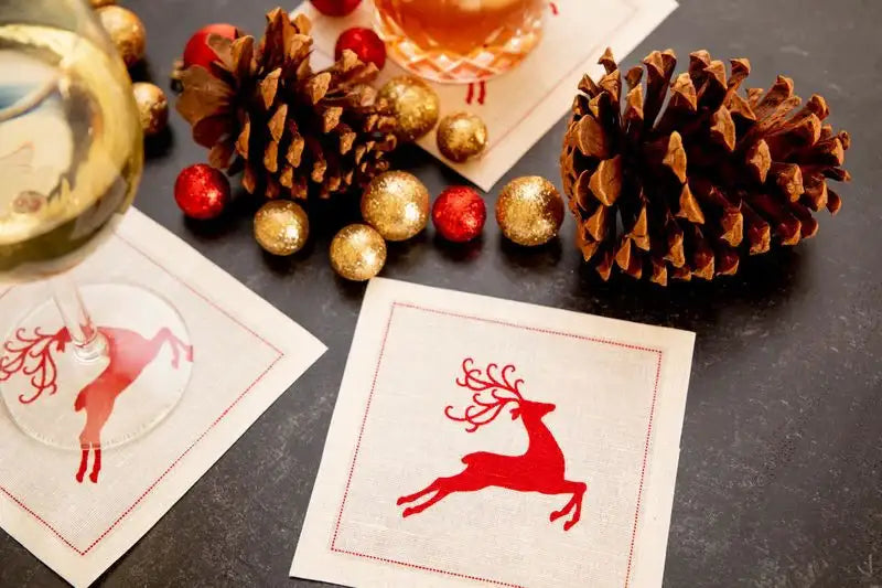 Reindeer Cocktail Napkins - Case - Five Star Napkins