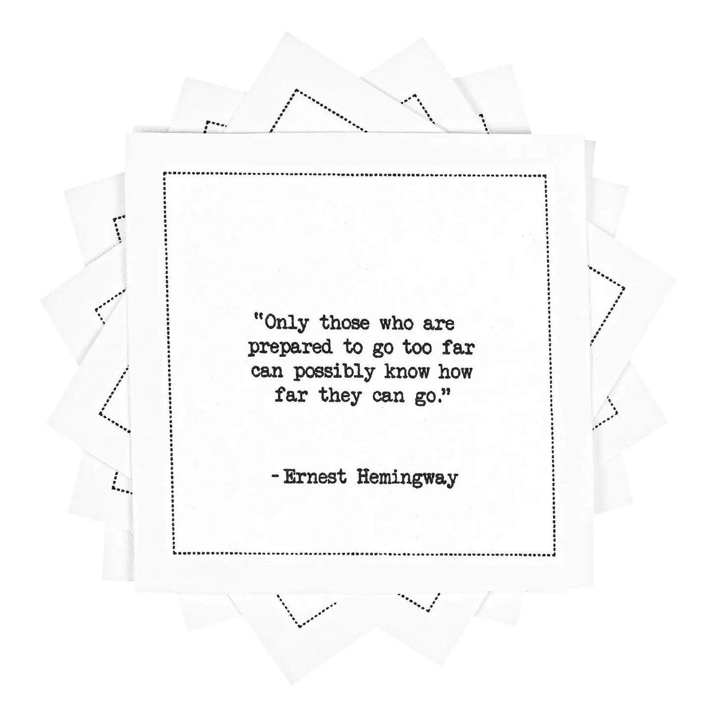 🎁 Hemingway Quotes (100% off) - Five Star Napkins