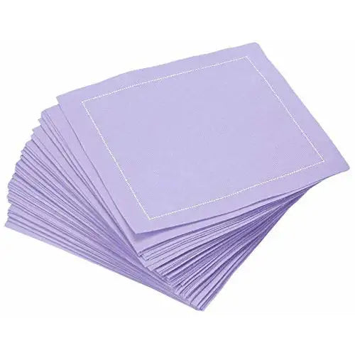 Cotton Cocktail Napkins - Lavender - Five Star Napkins