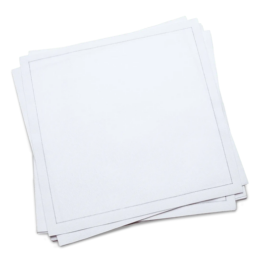 White Cotton Luncheon Napkins - Five Star Napkins