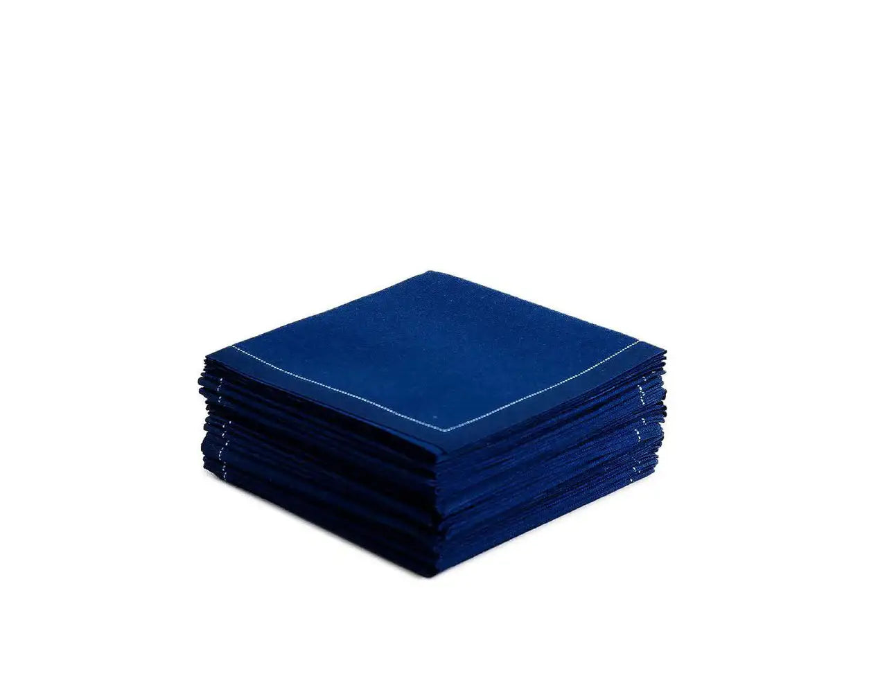 Midnight Blue Cotton 1/4 Fold Cocktail Napkins - Five Star Napkins