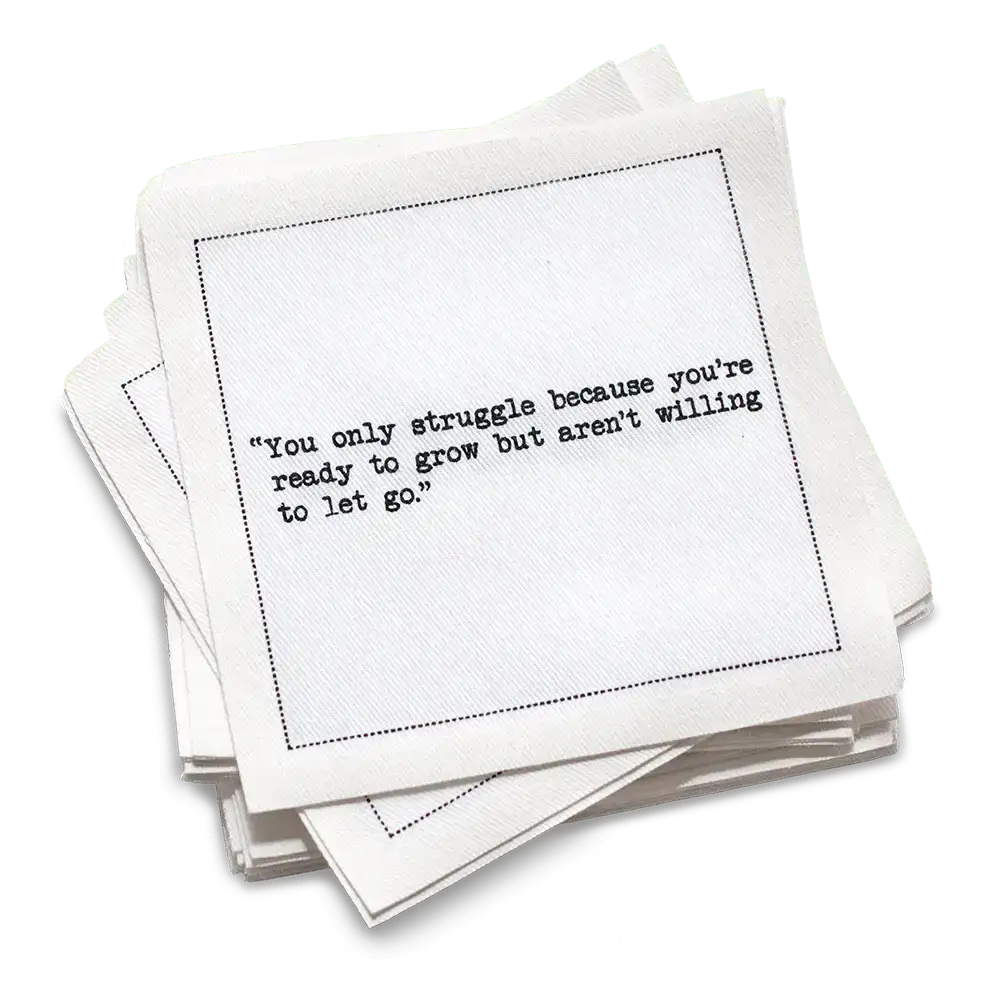 Moving Forward Quotes Napkins - Case - Five Star Napkins